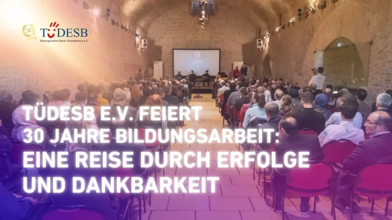 TÜDESB feiert 30 Jahre Bildungsarbeit 1 tuedesb 30 jahre feier banner